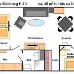 Lägenhet - Haus H, App 0h0701